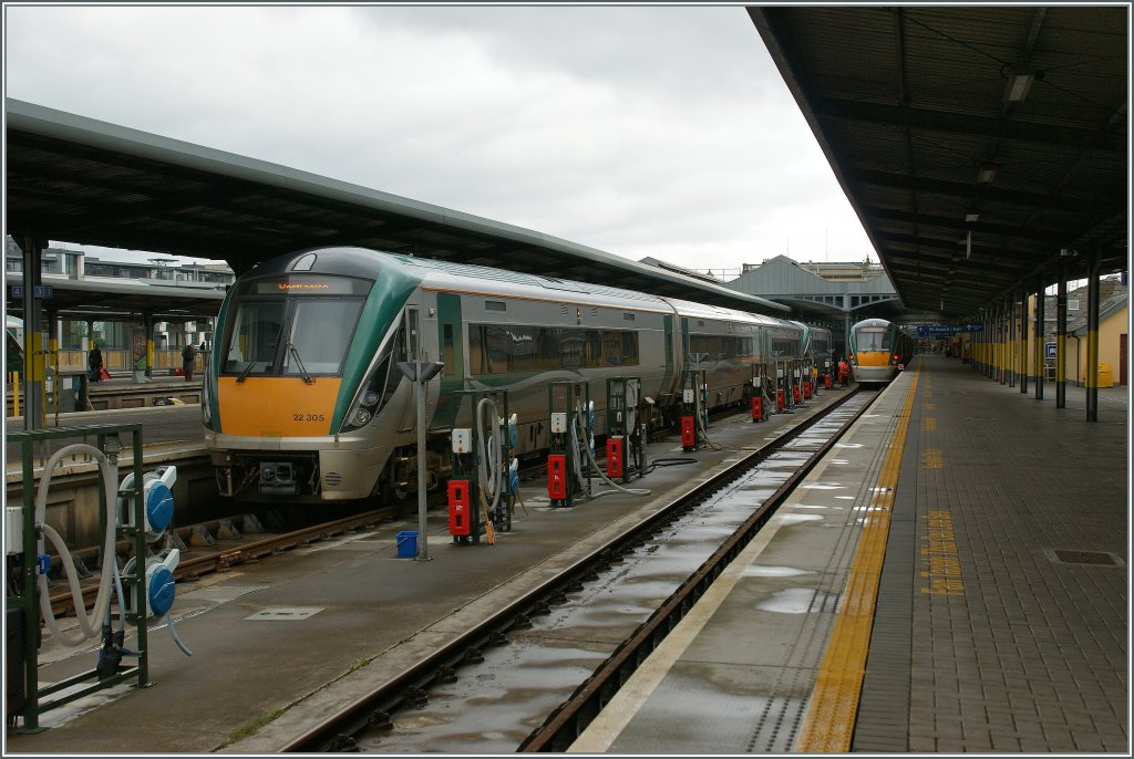 Irish Rail Class 22000 in Dublin Heuston. 
25.04.2013