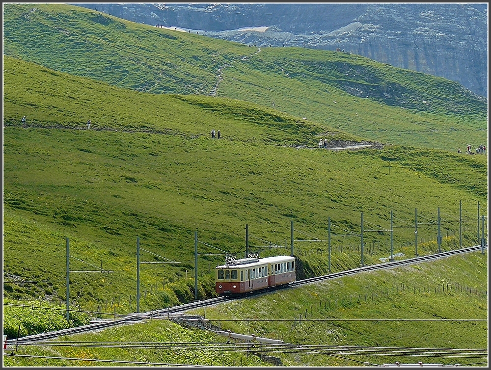 JB BDhe 2/4 photographed on its way from Jungfraujoch to Kleine Scheidegg on July 30th, 2008. 