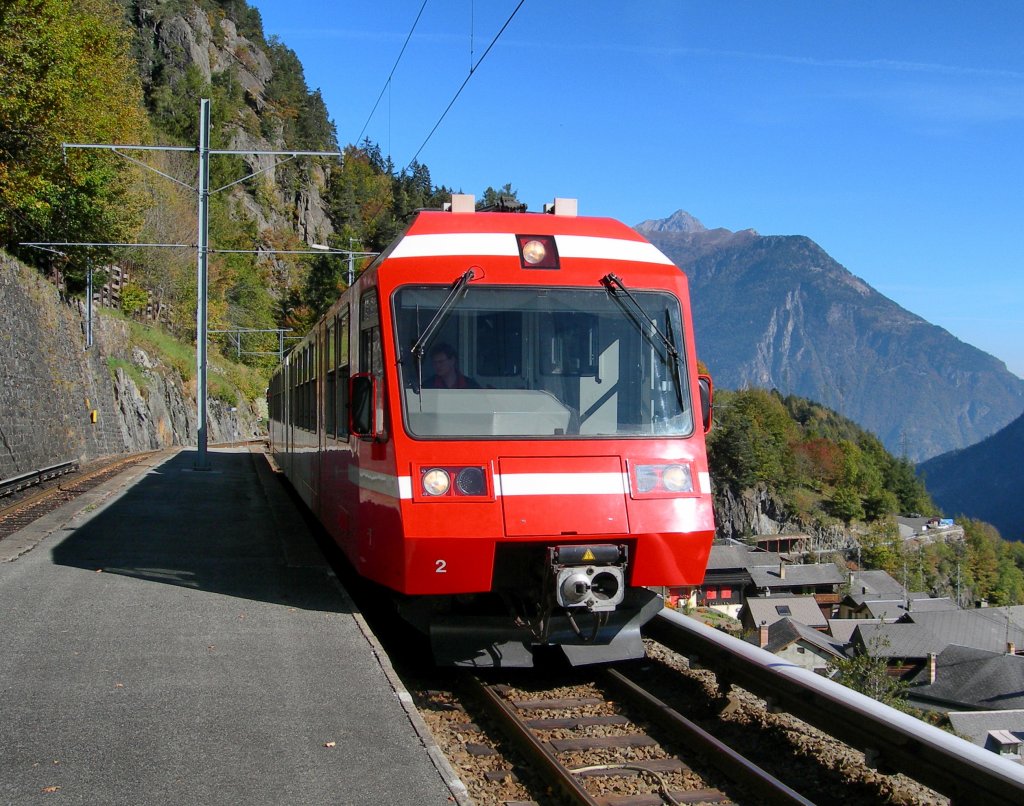 M-C local train to Le Chtelard in le Trtien.
14.10.2007