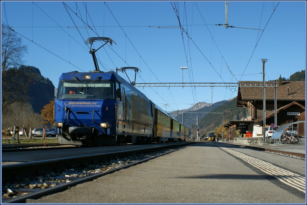 MOB Golden Pass Panoramic train in Saanen. 
05.11.2010