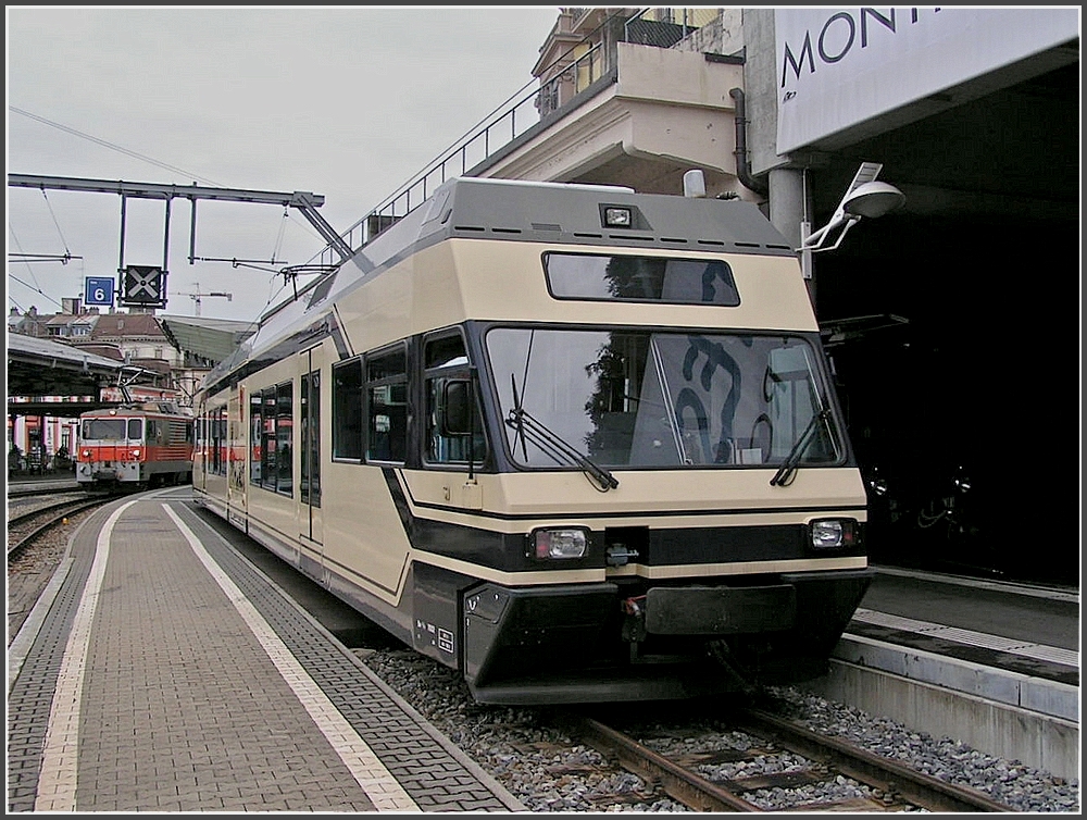 MOB/CEV GTW 2/6 pictured at Montreux on August 3rd, 2007.