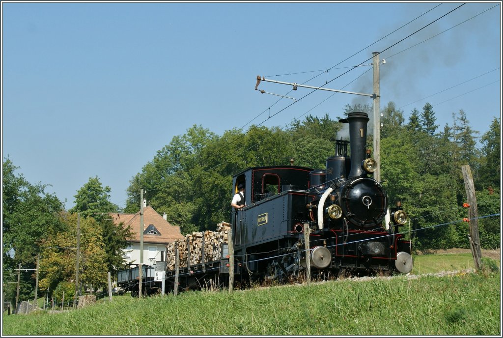 MOB'stalgie: G 3/3 with a Cargo train by Chaulin. 09.09.2012