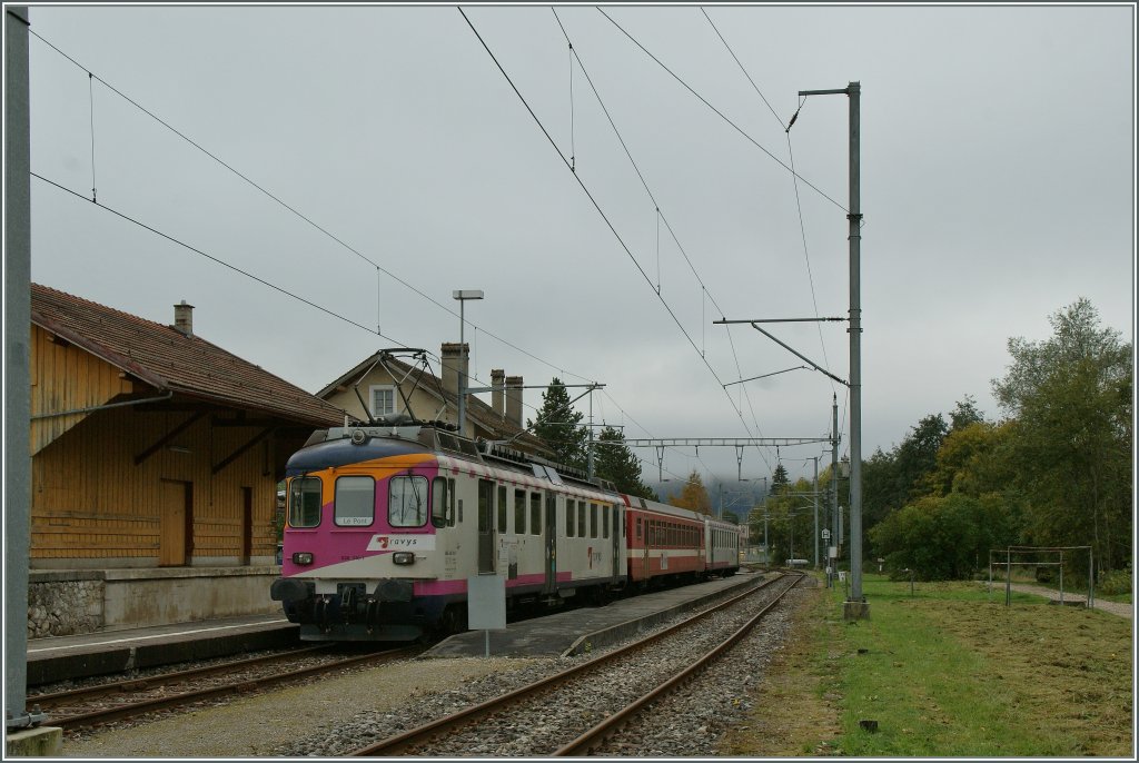 MthB ABDe 538-316-7 by the TRAVYS in Le Pont.
11.10.2012