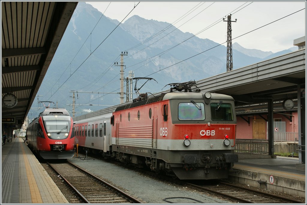 BB 1144 033 with a fast service to Salzburg in Innsbruck. 
16.09.2011