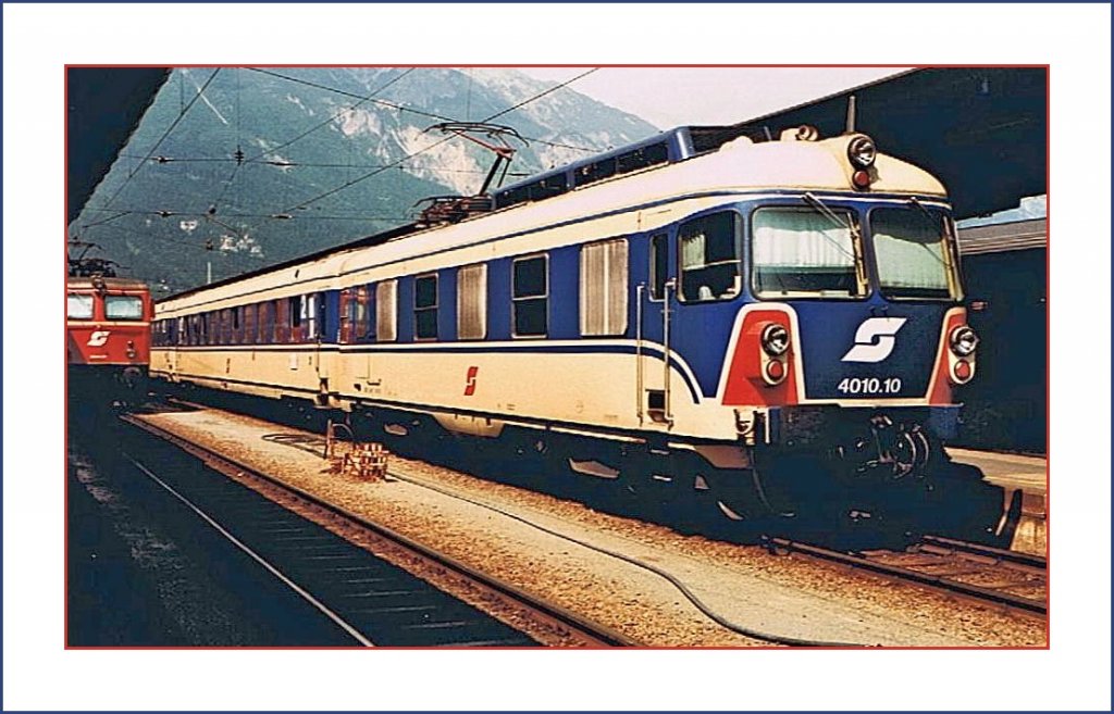 BB ET 4010.10 in Innsbruck. 
22.07.1984