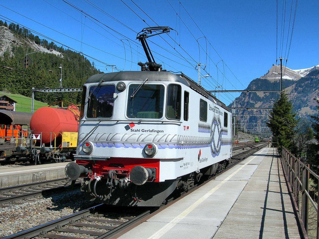 Re 436 114-3 in Kandersteg. 
11.04.2007