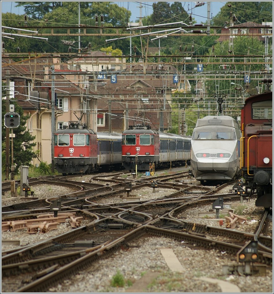 Re 4/4 II in Lausanne. 
13.06.2011