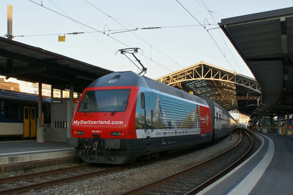 Re 460 036-7 in Lausanne.
24.05.2011