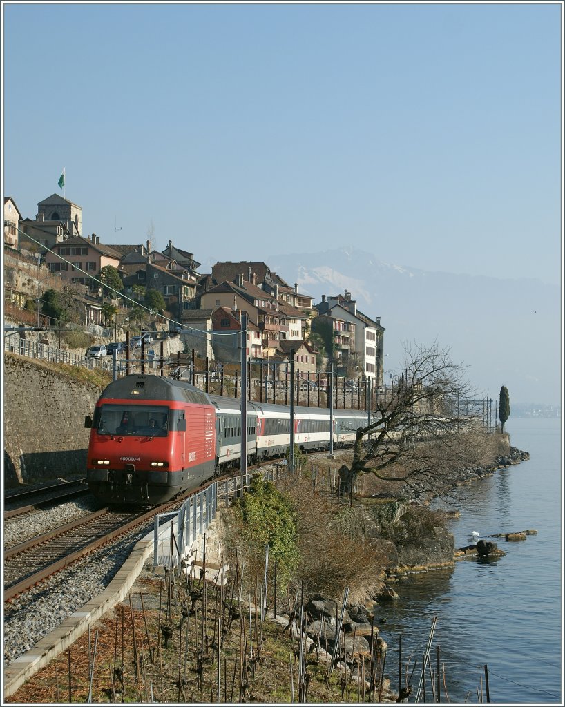 Re 460 090-4 with an IR by St-Saphorin. 
24.01.2011