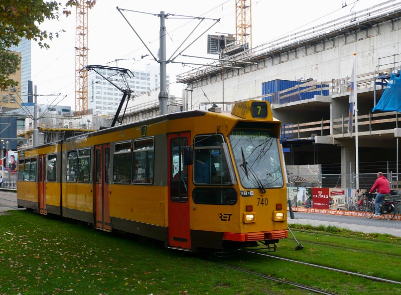 RET tran 740 Mauritsweg, Rotterdam 06-10-2010.