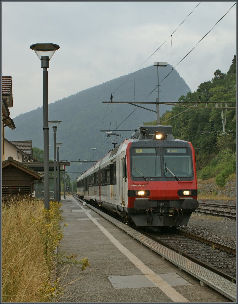 SBB Domino to Le Locle in Chambrelien. 22.07.2010