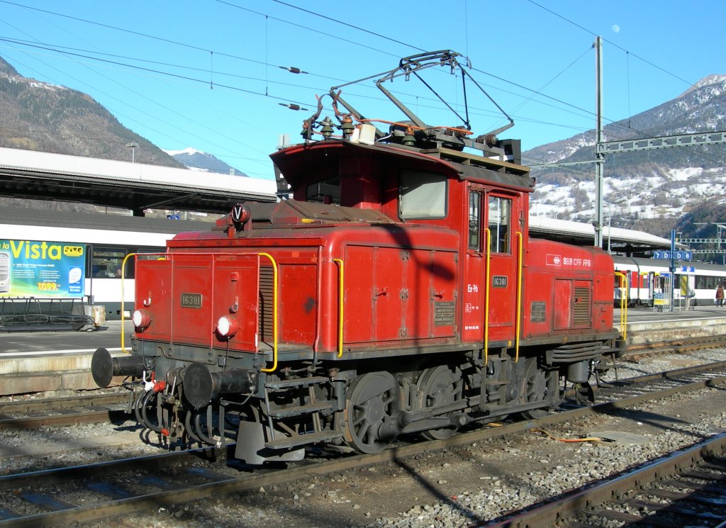 SBB Ee 3/3 16381 in Brig.
29.01.2007