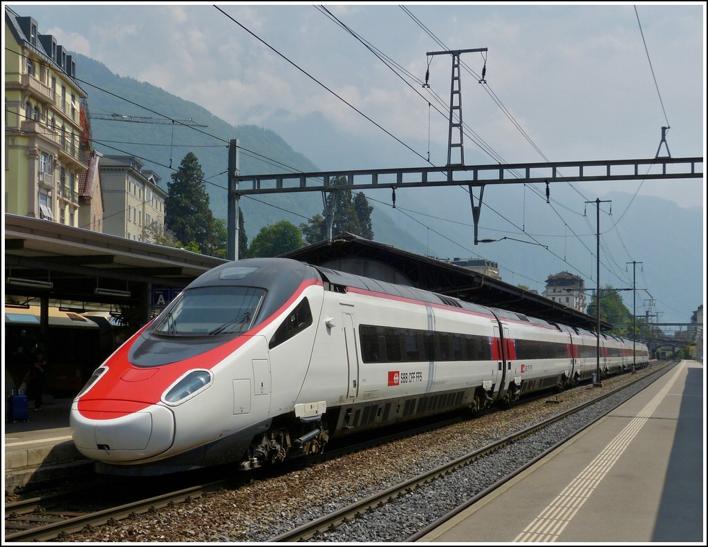 SBB ETR 610 pictured in Montreux on May 25th, 2012.