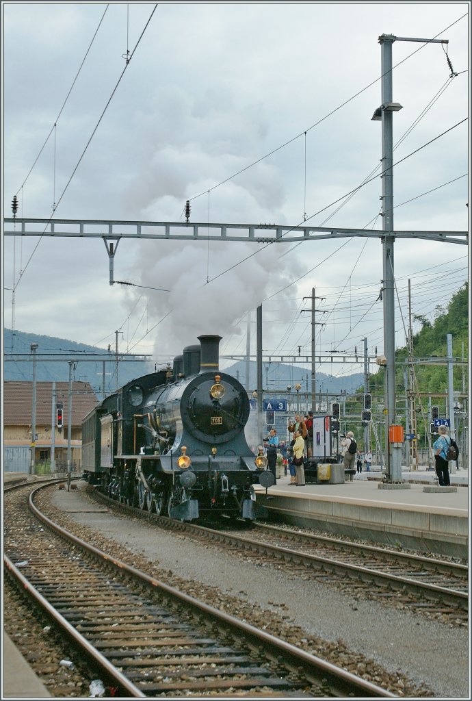 SBB  Historic  A 3/5 705 in Olten. 25.06.2011

