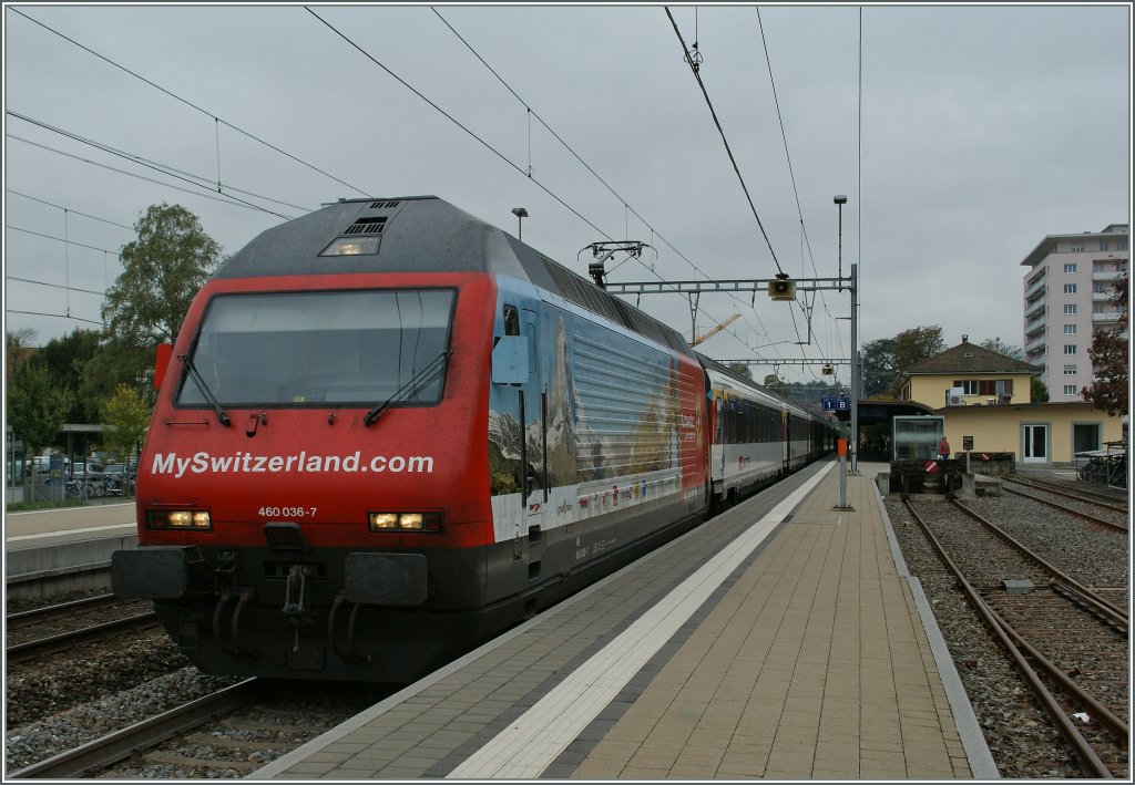 SBB Re 460 036-7  swiss tourism  in Grenchen Sd. 
11.10.2011  