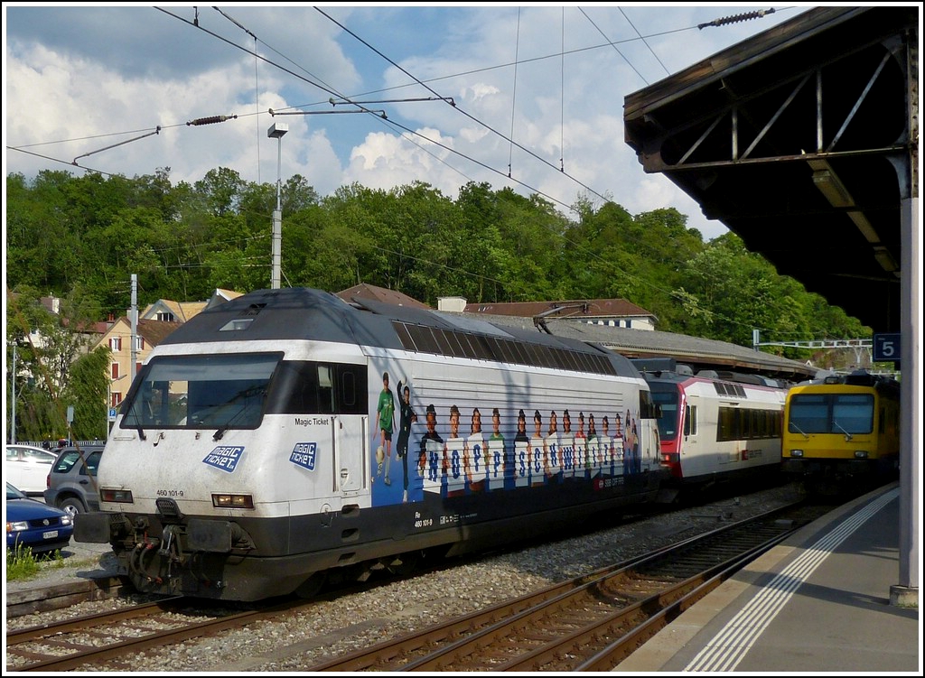 SBB Re 460 101-9 taken in Vevey on May 25th, 2012.