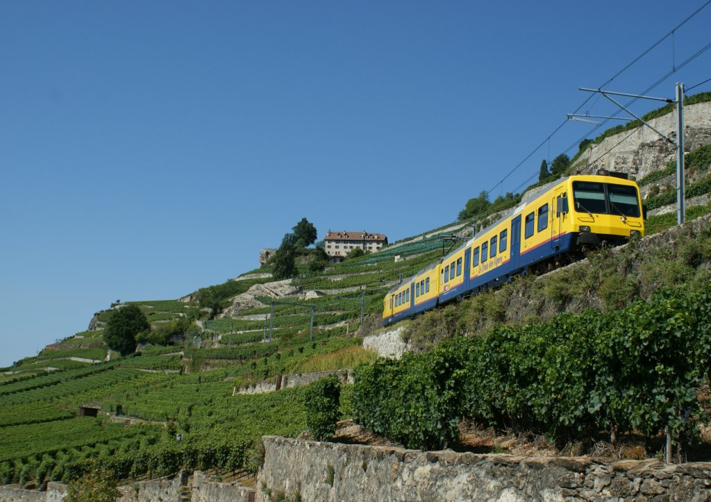 SBB  Train des Vignes  between Chexbres and Vevey. 
06.09.2009