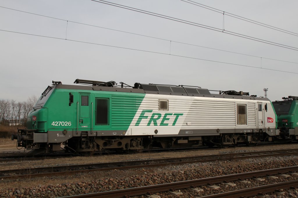 SNCF BB 27026 at Strasbourg, 18.03.2010. 