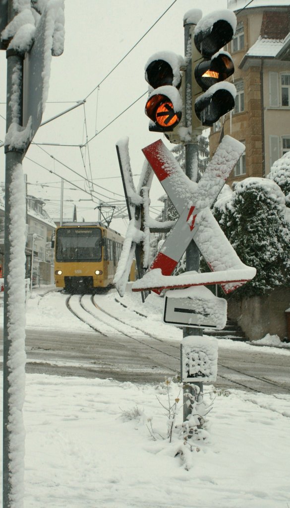 SSB The  Zacke* between Stuttgart Marienplatz and Degerloch.
11.12.2008 