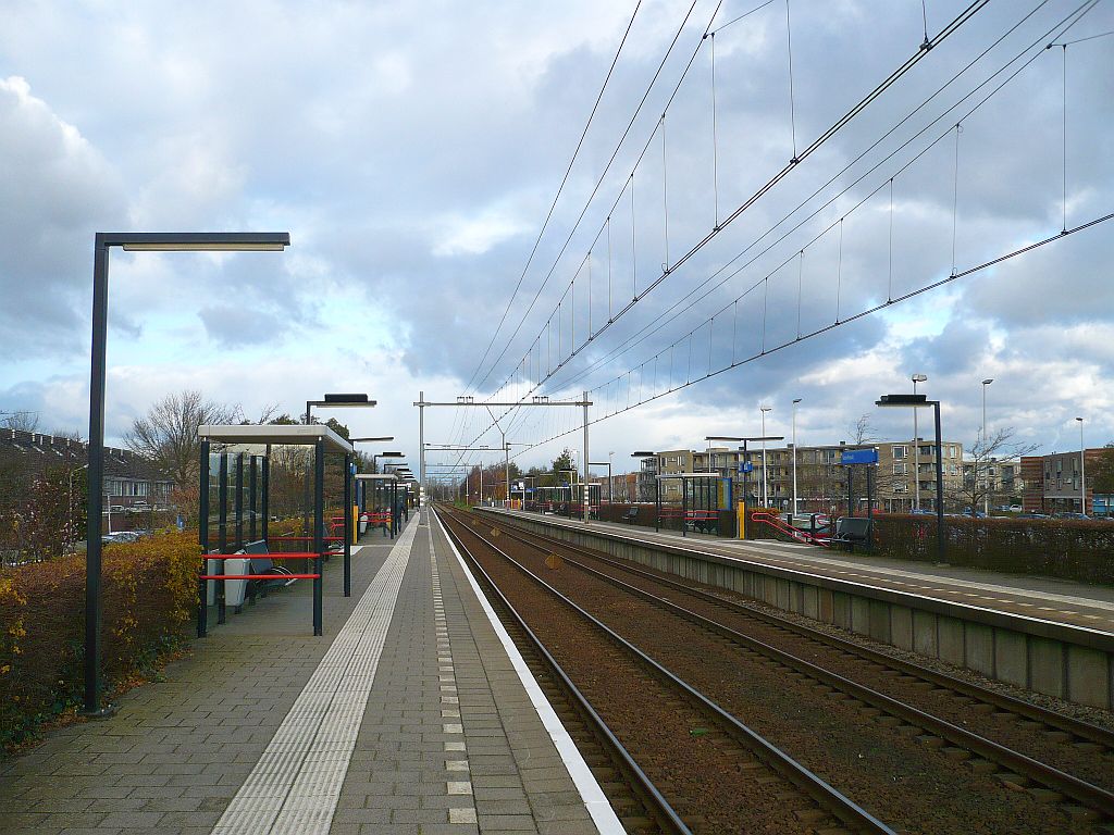 Station Voorhout between Leiden ang Haarlem 19-11-2012.