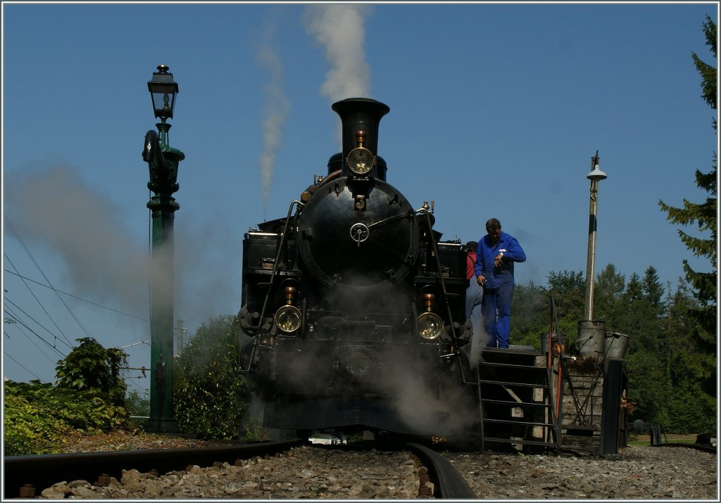 Steamer ambiance by the B-C : ex BDF N 3 in Chaulin.
09.09.2012