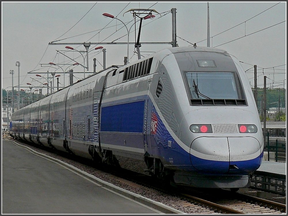 TGV Duplex photographed at Luxembourg City on May 9th, 2009.