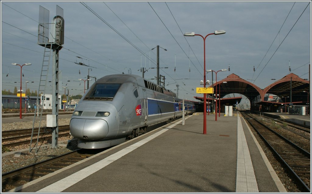 TGV  Lyria  from Paris to Zrich by the stop in Strabourg. 
28.10.2011