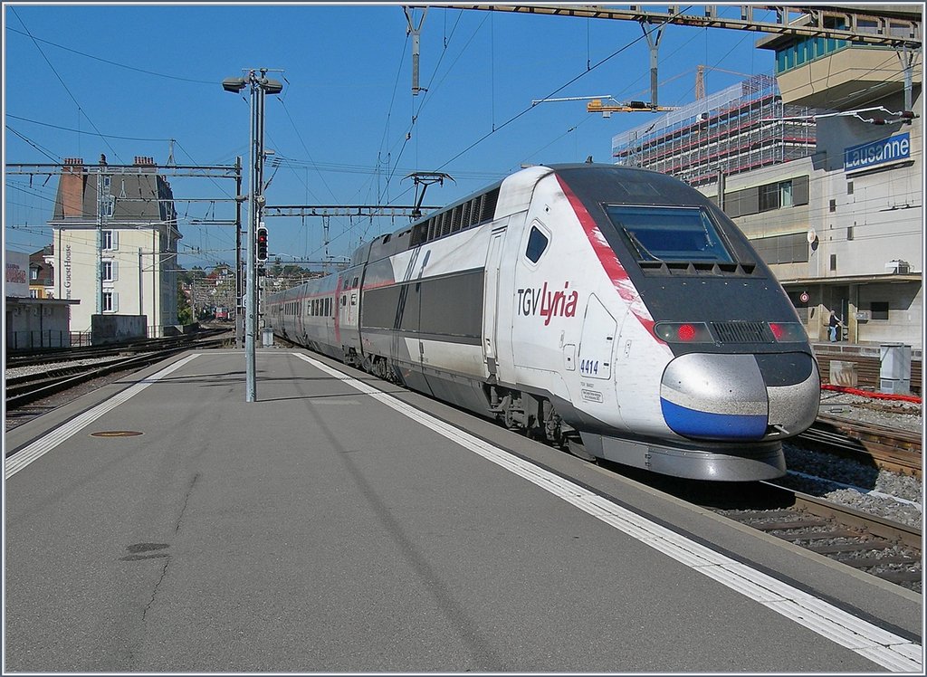 TGV LYria in Lausanne. 13.10.2017 - Rail-pictures.com