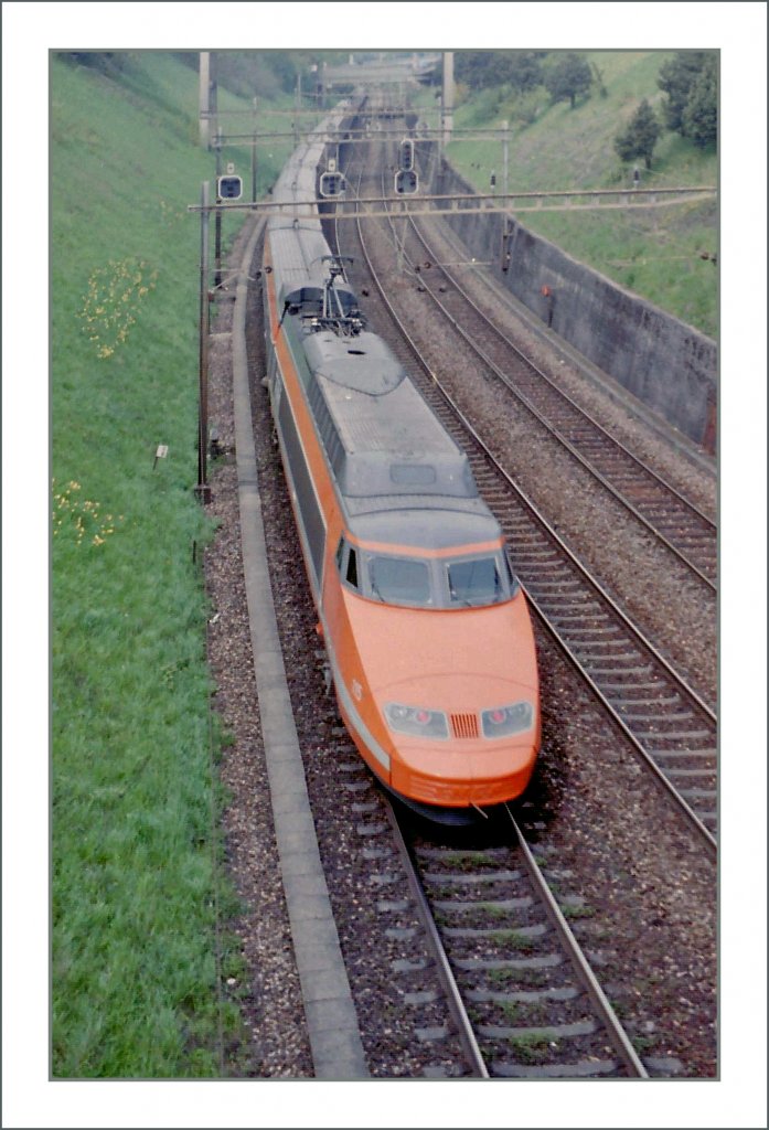 TGV to Paris. 
Mai 1995