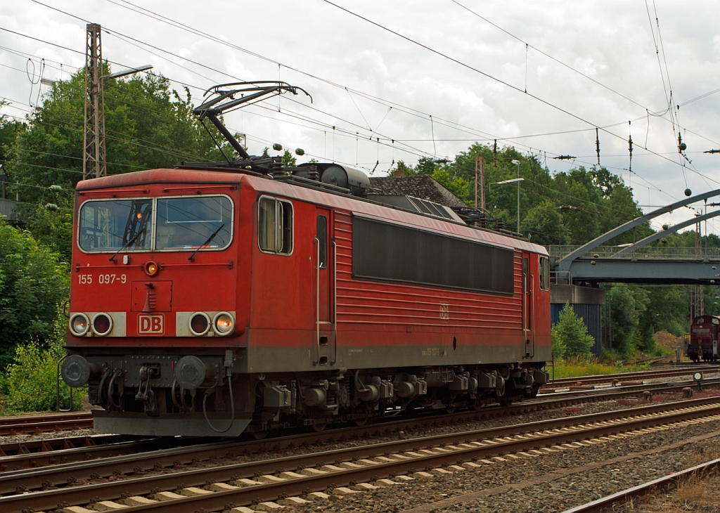 The 155 097-9 ex DR 250 097-9 of the DB Schenker Rail ranked on 10.07.2012 in Kreuztal.