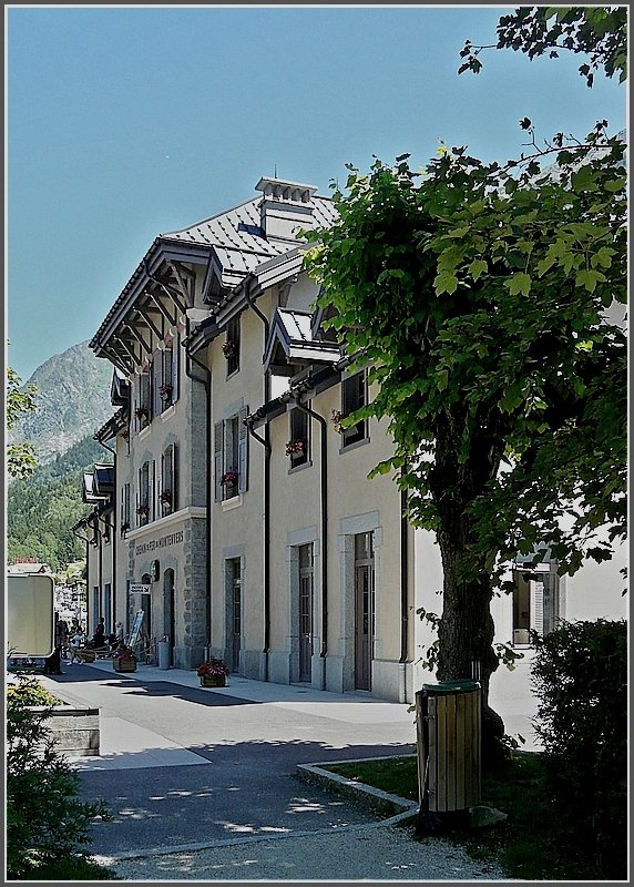 The beautiful station of the Mer de Glace railway at Chamonix Mont Blanc pictured on August 3rd, 2008.