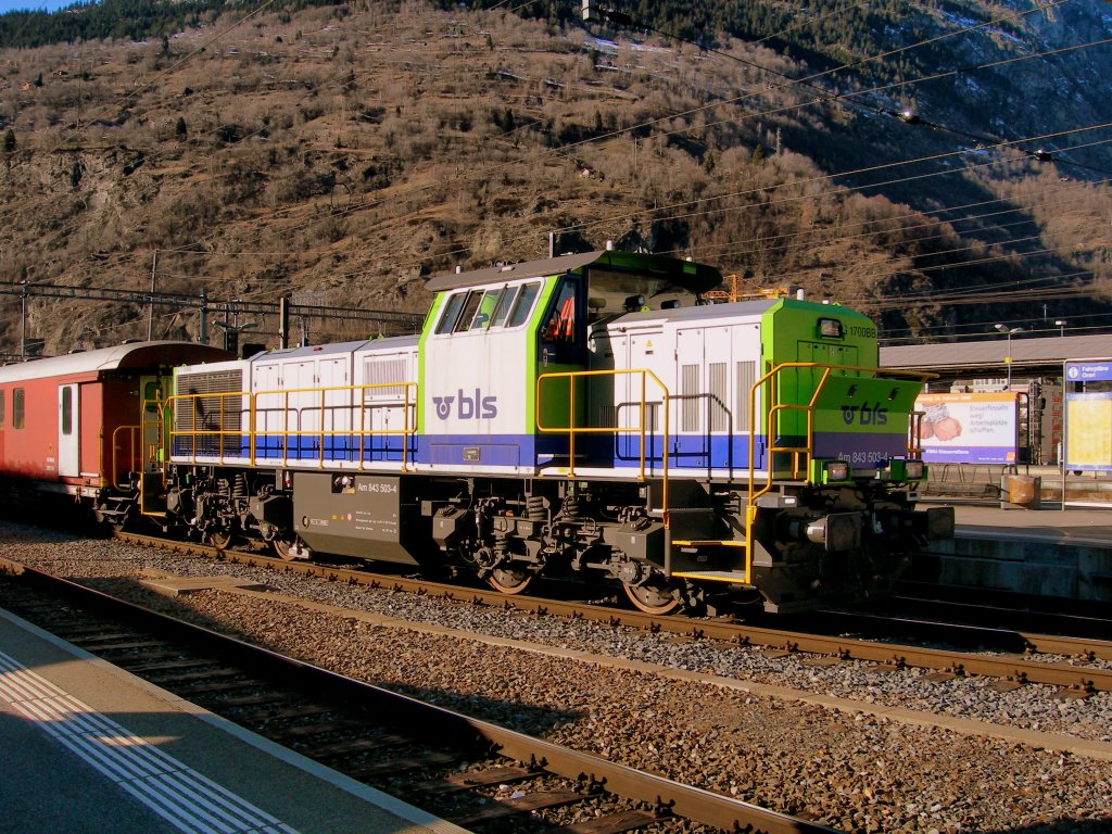 The BLS Am 843 503-4 in Brig.
29.01.2008