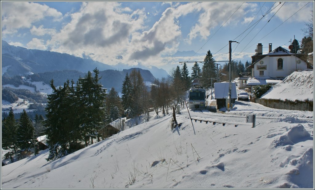 The CEV Beh 2/4 N 72  Astro Pleiades  in Lally. 30. 11.2012