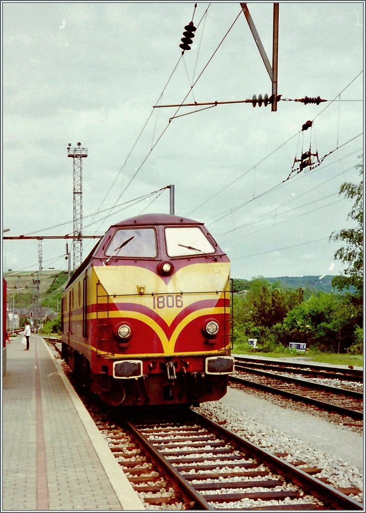 The CFL 1806 in Wasserbillig. 
(13.05.1998/ scanned negative)