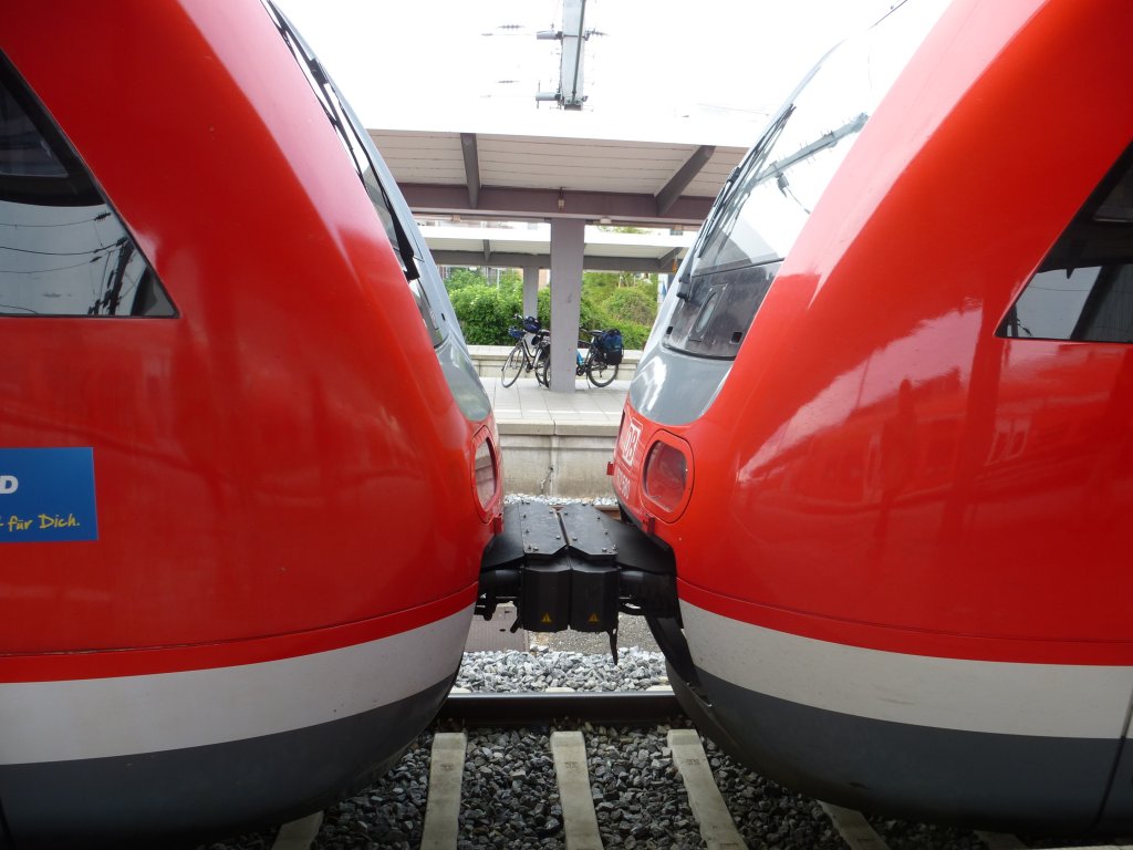 The coupling between two 612er.
Munich main station, May 23rd 2013.