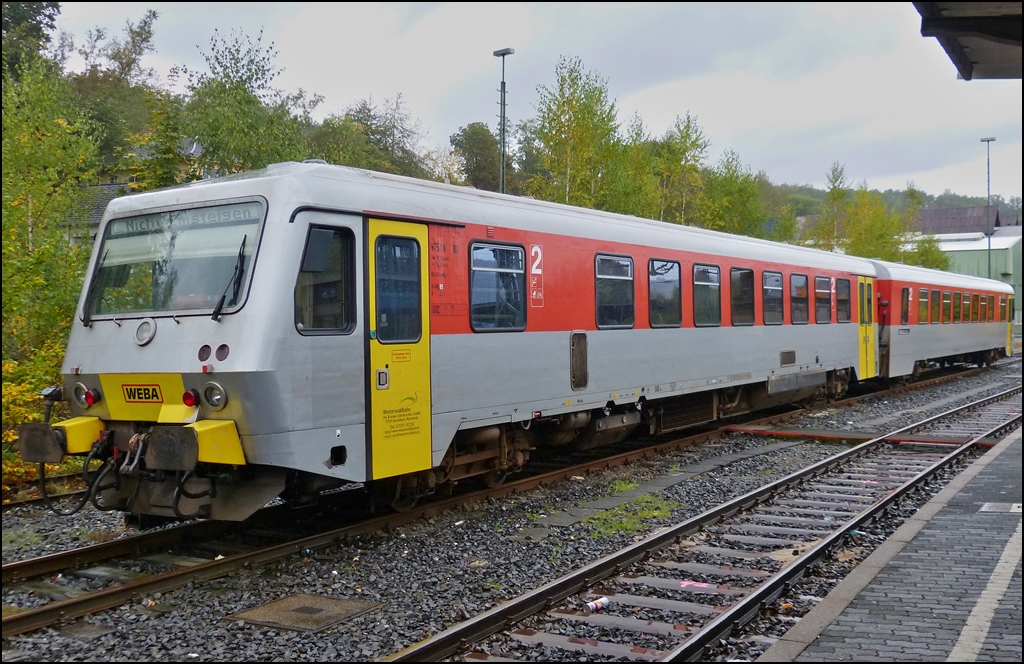 The Daadetalbahn pictured in Betzdorf (Sieg) on October 12th, 2012.