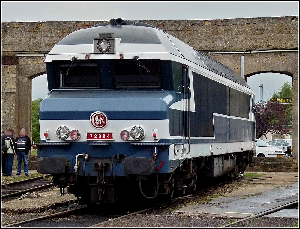 The Diesel engine CC 72084 pictured in Thionville during an open day on September 26th, 2010.