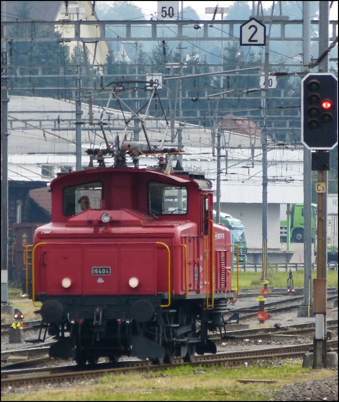 The Ee 3/3 16404 photographed in Gossau SG on September 14th, 2012.