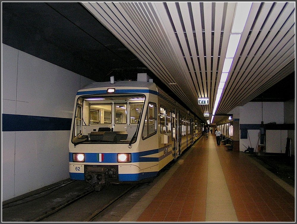 The FART/SSiF train N 62 photographed at Domodossola on August 2nd, 2007.