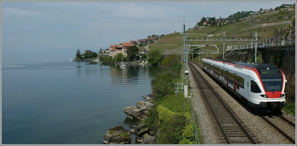 The Flirt 523 022 near Rivaz.
28. 05.2013