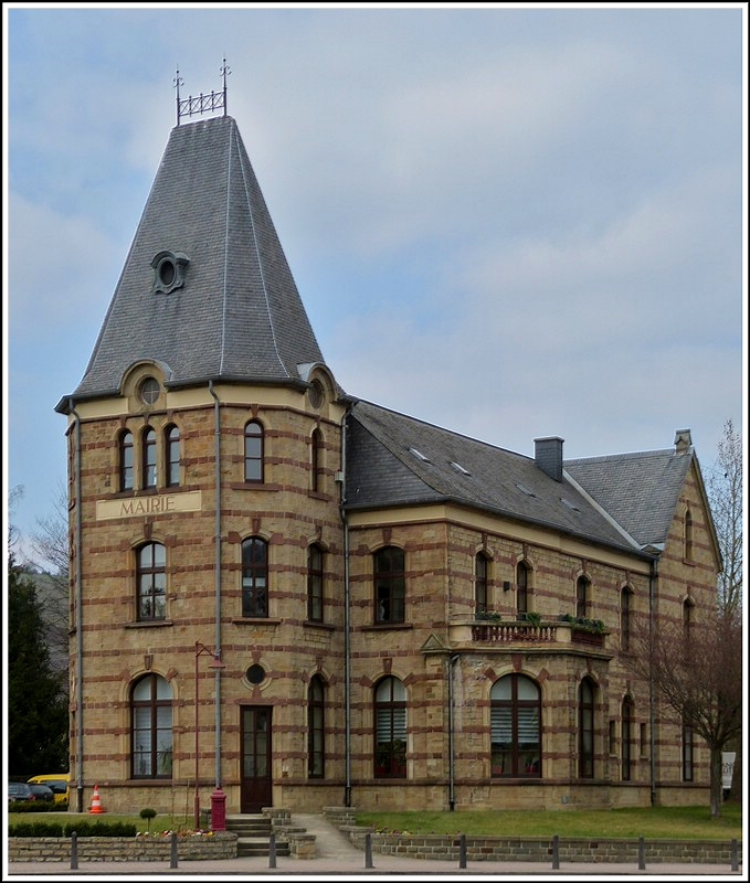 The former PH railway station in Wasserbillig pictured on March 19th, 2012. This station was part of to the Prince Henri Sre line Echternach - Wasserbillig, which was closed down in 1963.