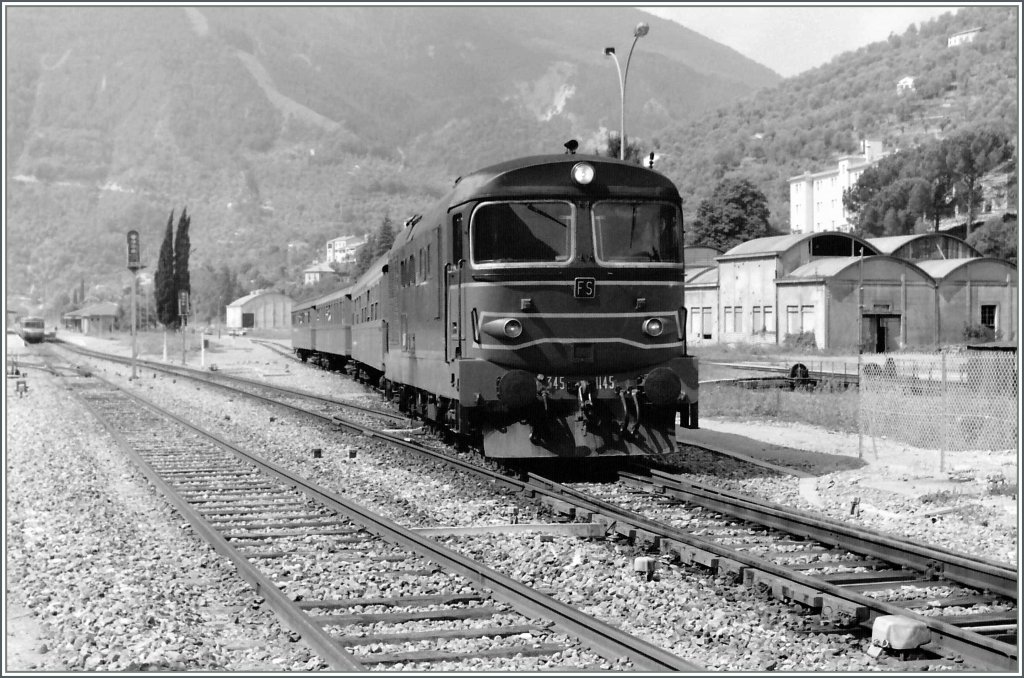 The FS D 345 1145 in Breil sur Roya - Rail-pictures.com