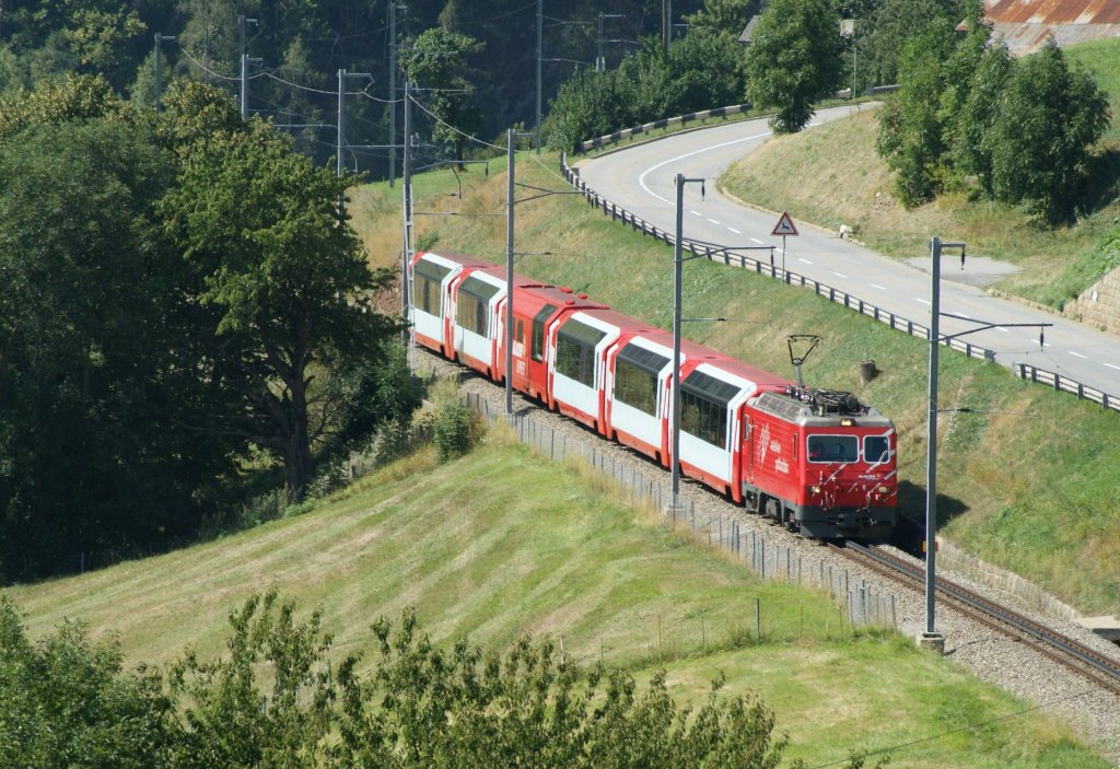 The  Glacier Express  by Laax.
28.08.2009