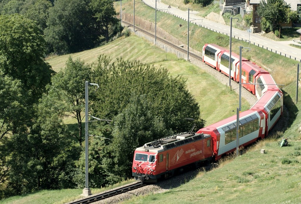 The  Glacier Express  by Laax.
28.08.2009