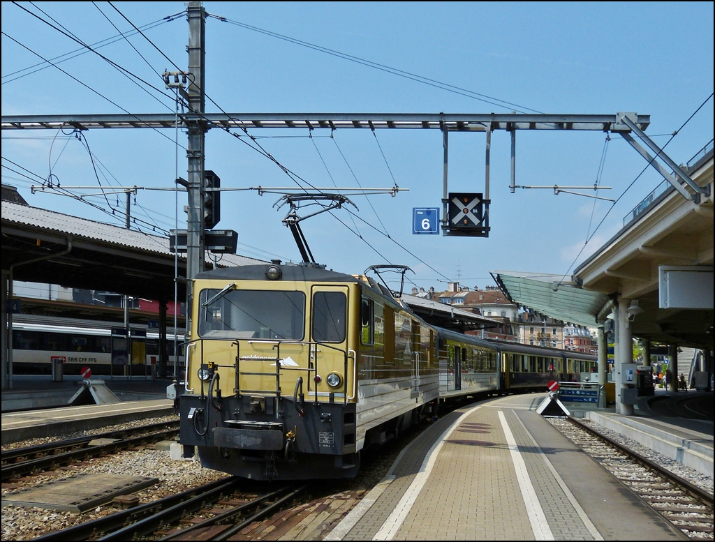 The Goldenpass Classic train photographed in Montreux on May 15th, 2012.