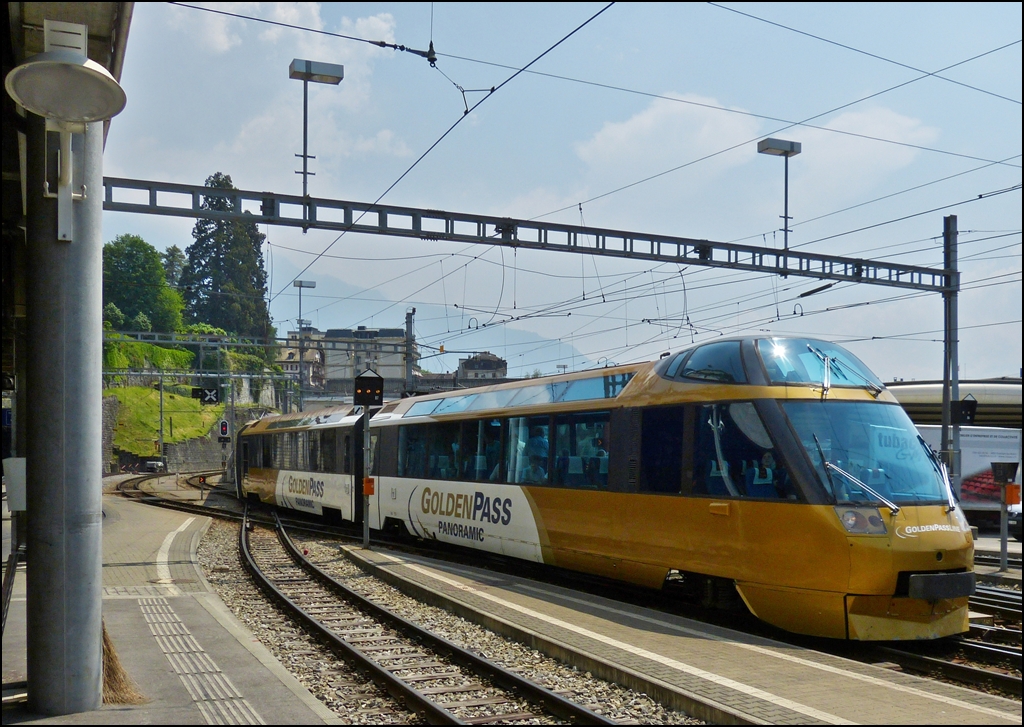 The Goldenpass Panoramic train taken in Montreux on May 25th, 2012.