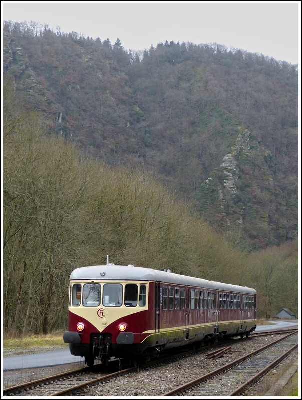 The heritage Westwaggon 208/218 (1956) pictured in Kautenbach on December 17th, 2011.