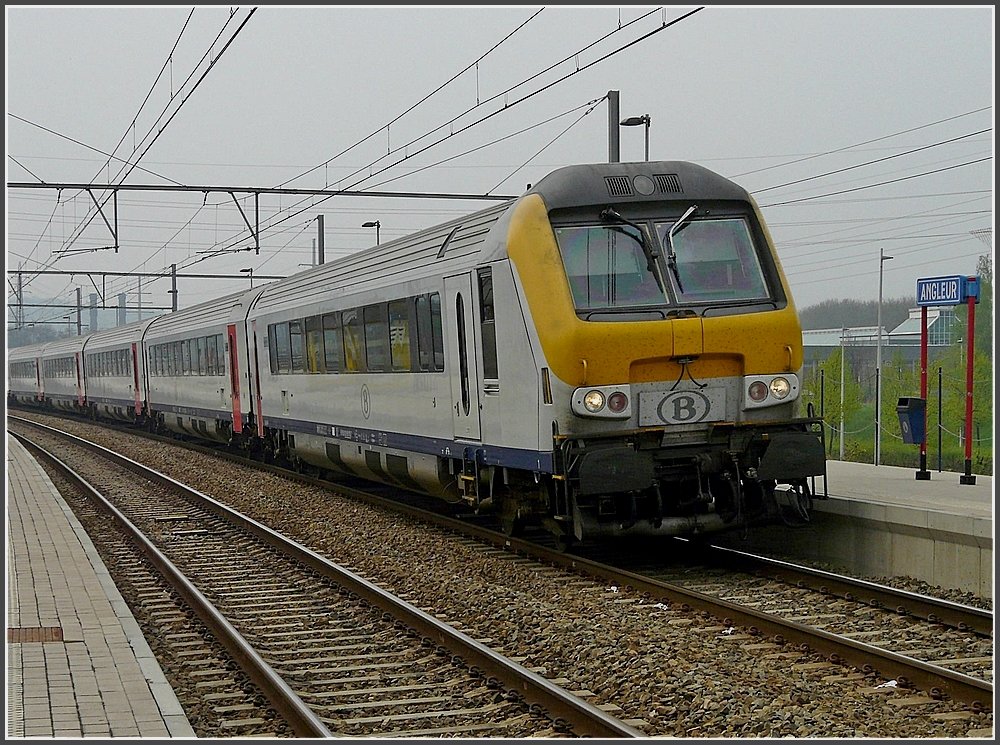 The IC A Oostende-Eupen pictured at Angleur on April 13th, 2009.