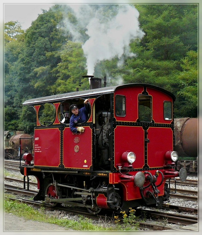 The little steam engine 503 is running through the station of Fond de Gras on September 13th, 2009.
