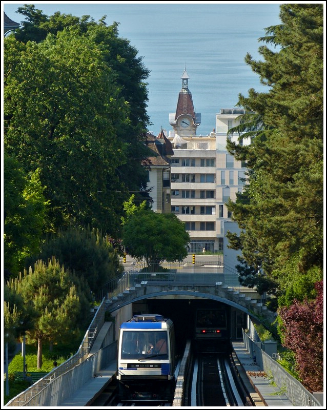 The mtro in Lausanne taken on May 29th, 2012.